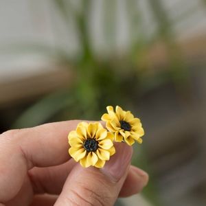 Sunflower Earrings Handmade